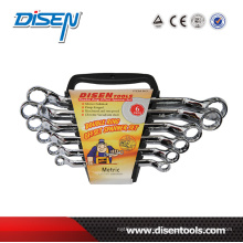 High-Quality Chrome Plated Plum Plastic Clip Double Ring Spanner